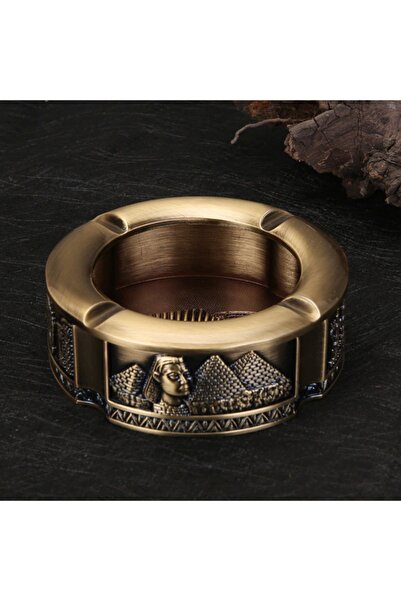Vip Sanat Antik Mısır Dekoratif Kül Tablası Gold Küllük