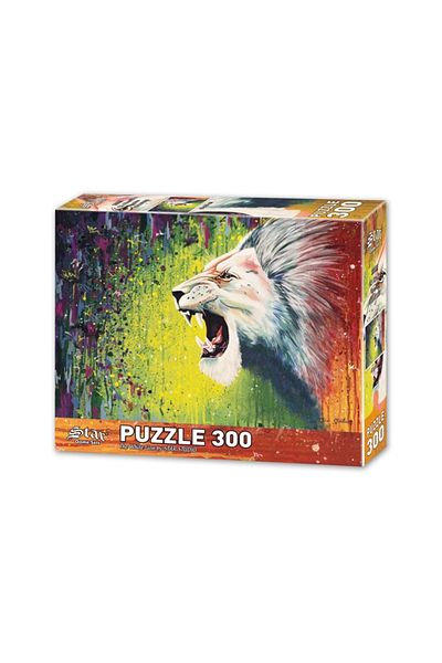 Star Oyun 300 Piece Puzzle White Lion