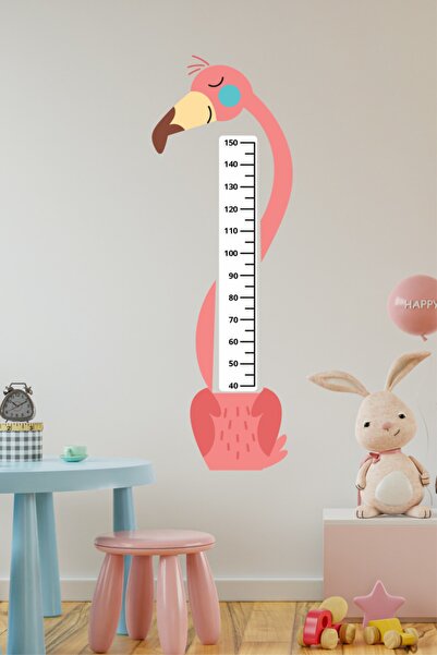 efekt reklam Flamingo Boy Мірний лінійка Дитяча кімната Клейка шпалера Аксесу...