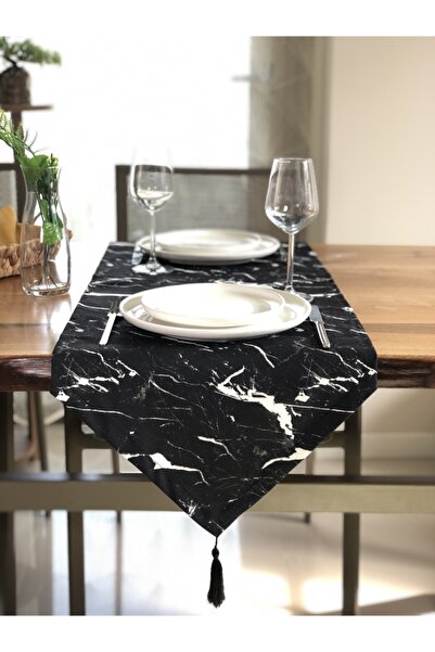 desen tasarım Помаранчевий мармуровий бігунок