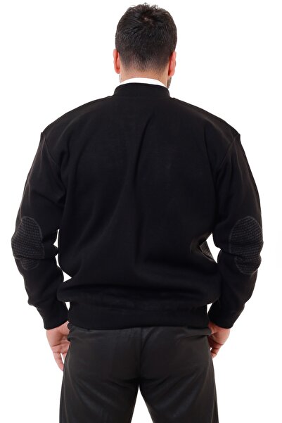 KARBEY TRİKO Battal Lined Steel Knitted Knitwear Coat