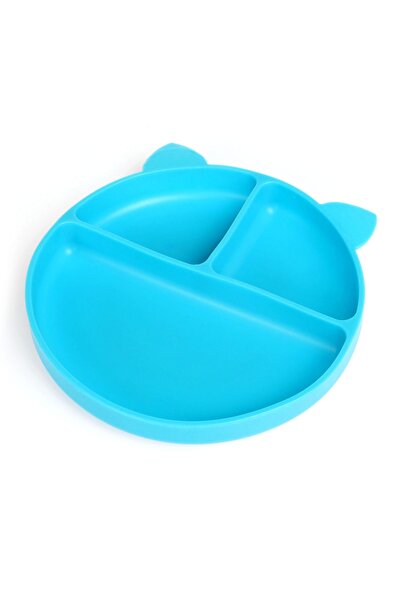 Global-Store Baby Plus Vakum Tabanli Silikon Tabak - Mavi