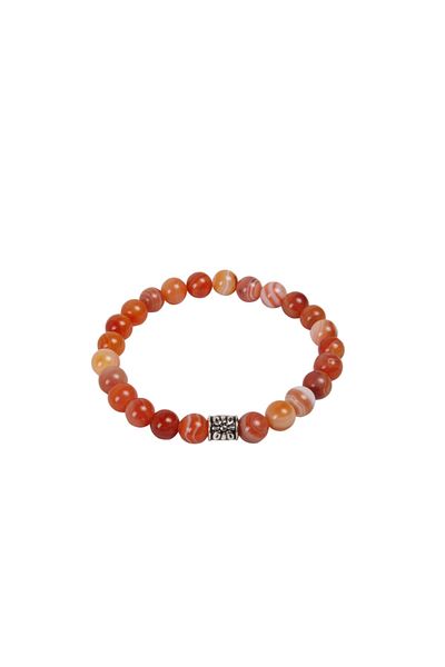 Saff Doğal Taş 201005   Model Certified Natural Agate Stone Bracelet