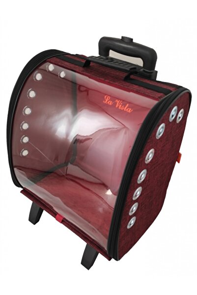 LAVİSTA Volmin Petshop Kedi Köpek Tekerlekli Kale Valiz 36x27x41h