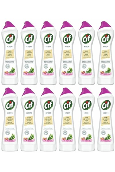Cif Krem Temizleyici Müge Çiçeği Ve Frezya 500 Ml 12 Adet