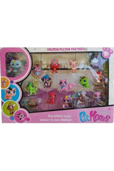 Birlik Oyuncak Pet Shop Miniş Evcil Hayvan Miniş 15 Parça Birden Kutulu