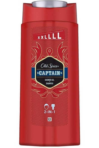 Old Spice Captain 675 ml Extra Large Size Shower Gel and Shampoo Set