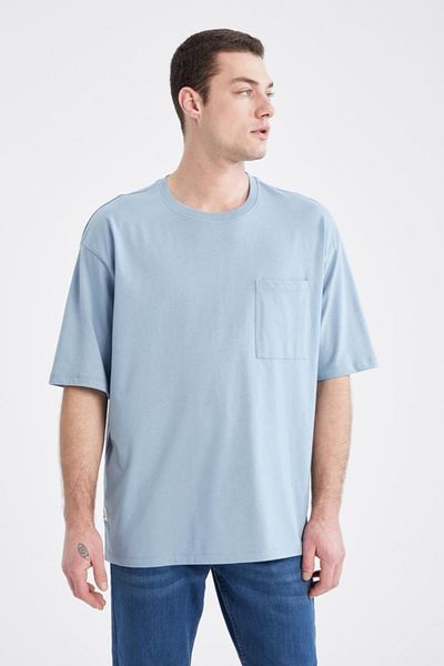 DeFacto Oversize Fit tričko s krátkým rukávem Crew Neck Basic