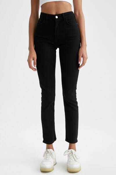 DeFacto Straight Fit normal Waist Extra Long Jean Trousers