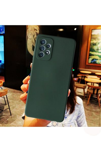 Molly جراب سيليكون مخملي سائل متوافق مع هاتف Galaxy A52