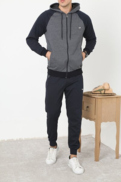 3MODA Σετ ανδρικής φόρμας Navy Blue - με φερμουάρ