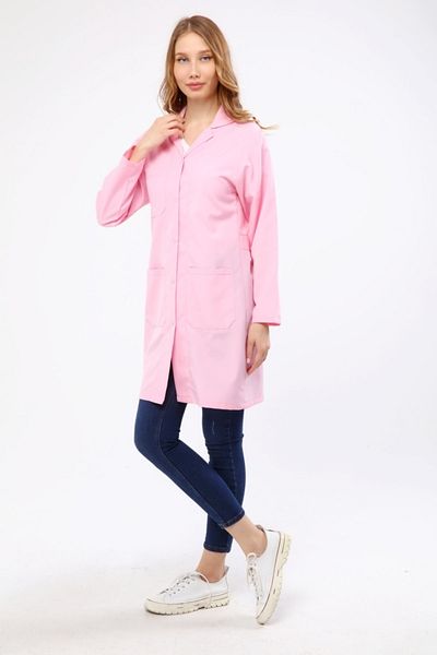 Çamdalı İş Elbiseleri - Pink Alpaca Women's Apron - Pink Women's Work Apron