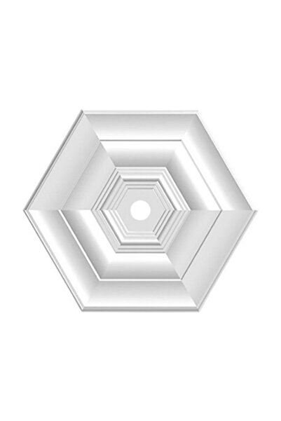 PROBORD Altıgen 46 cm Tavan Lamba Göbeği Kartonpiyer Stropiyer 2 li Paket