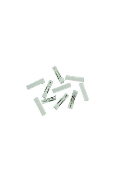 OzanTuhafiye Agrafă metalică Cataramă crocodil 4 cm 10 bucăți finisaj panglică grosgrain albă