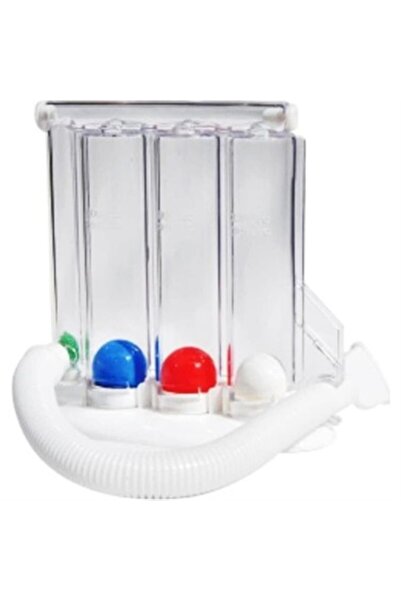 megev medikal 6 Adet Triflo Solunum Egzersiz Cihazi Akciğer Egzersiz Cihazı Ü...