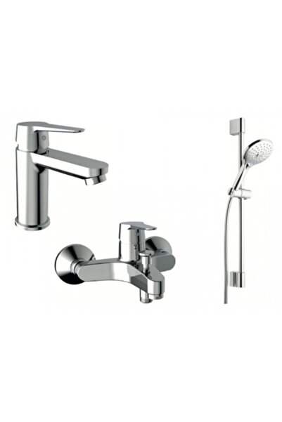 Roca Üçlü Set 1 Esteria Lavabo & Banyo & Aurea Duş Takımı A5a027ec0k A5a307ec...