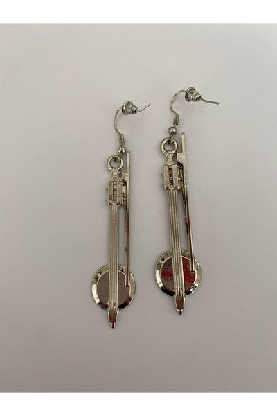 Herşey Nota Pumpkin Violin Earrings