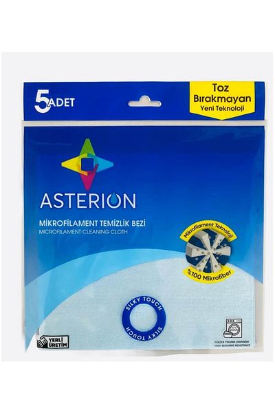 ASTERION العلامة التجارية: قماش تنظيف ميكروفيليمنت أزرق الفئة: قماش تنظيف