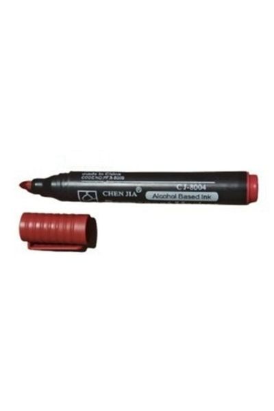 gördur (12 Pieces) Red Color Parcel Pen Non-Erasable Pen