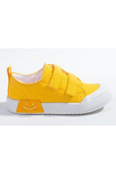 Vicco Luffy 925p22y251 Yellow Linen Lighted Daily Orthopedic Girl's Sports Shoes