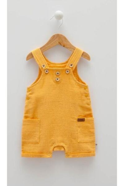 Caramell Hardal Renk Keten Salopet