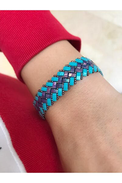 Afrika Butik Mavi Half Tila Bileklik