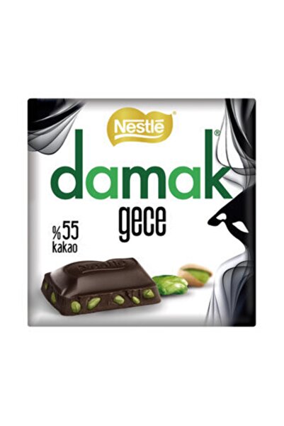 Nestle Damak Gece Antep Fıstıklı Bitter Çikolata 60 G * 10 Adet