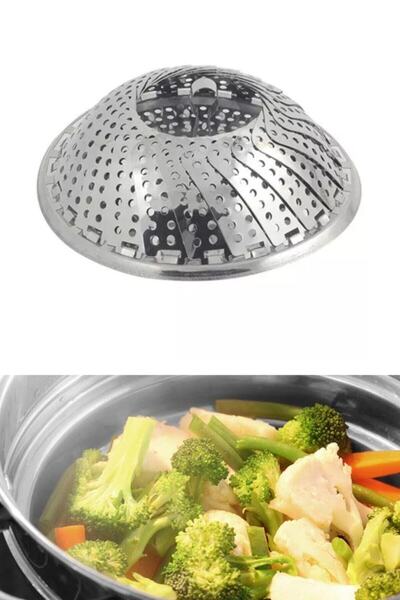Kaşbaşı Home Katlanabilir Buharda Sebze Pişirme Haşlama Aparatı