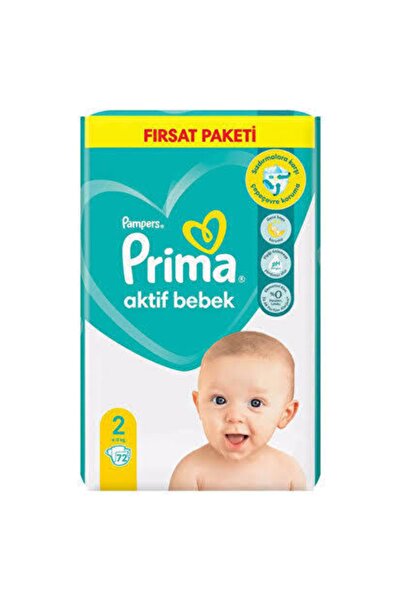 Prima عبوة أكتيف بيبي أوبرتونتي مقاس 2 72 قطعة