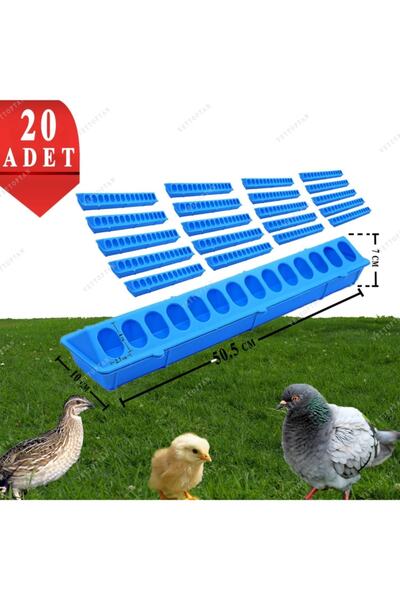 Marka Sida Civciv Bıldırcın Yemlik Keklik Tavuk Yemliği 50 Cm 2 Adet Plastik ...