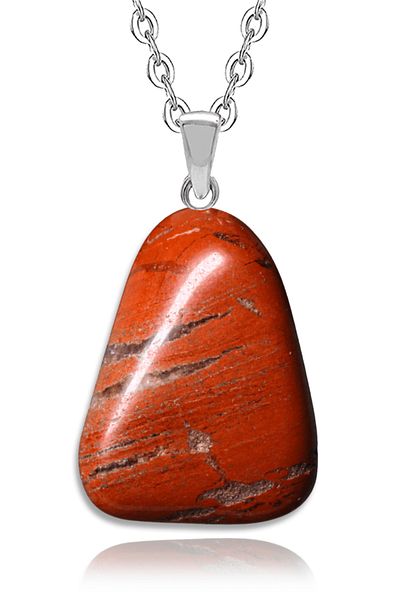 Tesbih Atölyesi Raw Colored Jasper Stone - Certified Unshaped Necklace