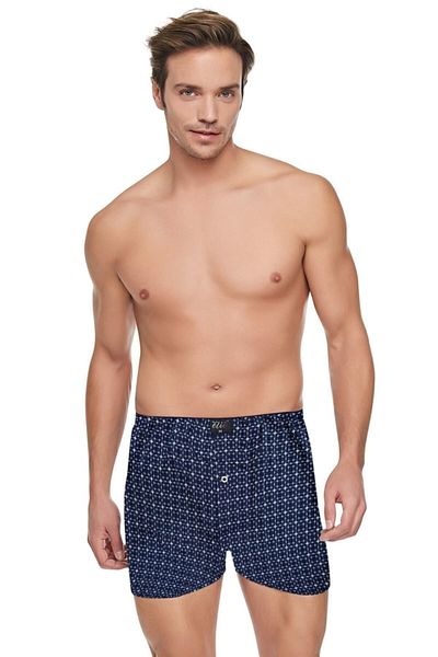 Tutku Elit Ανδρικό Navy Blue Assortment 3 τεμαχίων βαμβακερό μπόξερ