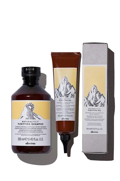 Davines 250 ml.Purifying Bran Shampoo - 150 Ml.Purifying Gel Dvnsprfynst-2170