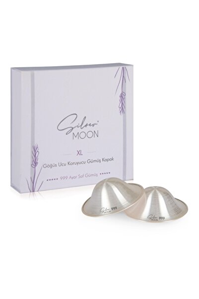 Silvermoon Saf Gümüş Göğüs Ucu Koruyucu Kapakları Xl 999 Ayar