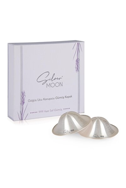 Silvermoon Silver Moon 999 Gümüş Kapak Göğüs Ucu Koruyucu Saf 999 Ayar