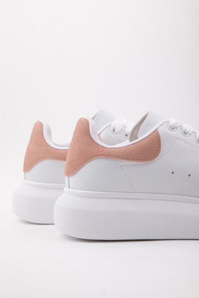 NAVYSIDE Women's White Powder Sneaker-high Sole 4cm- Casual Sports Shoes