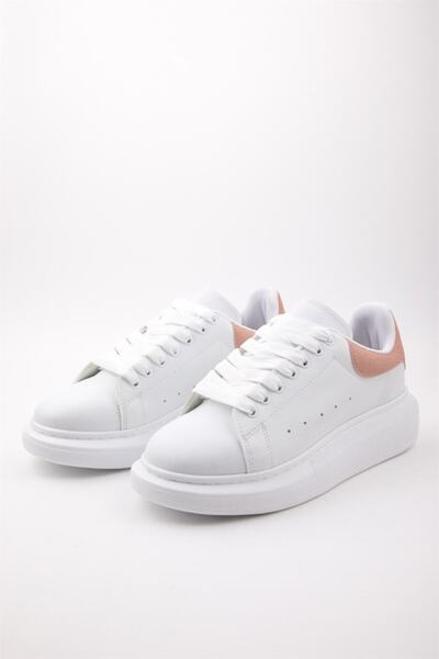 NAVYSIDE Women's White Powder Sneaker-high Sole 4cm- Casual Sports Shoes