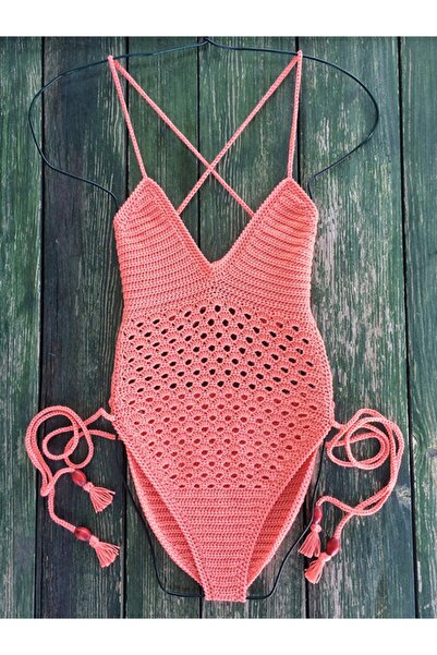 NevRa Örgüleri El Örgüsü Tığ Örgü Mayo Pembe Pudra