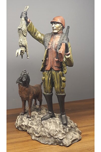 savaşoğlusanatevi Köpekli Avcı Tavşan Avlıyor 38 Cm Yükseklikte