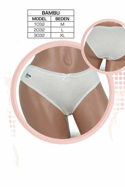Dondeza Chiloți de bambus de lux Deza 3 piese Confortabil pentru pielea sensibilă Xl White