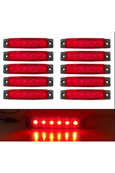 GPR AUTO PARTS Parmak Led 12 Ve 24 Volt Çalışma Özelliği Su Geçirmez (10 Adet...