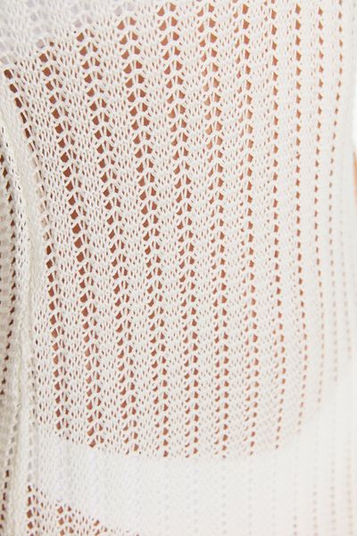 Trendyol Collection Maxi-Strandkleid aus Strick mit Troddeln in Ecru - TBESS22EL2920