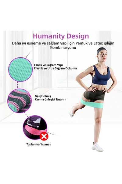 TechnoSmart Loop Band Resistance Band - Squat Rubber for Sports, Exercise, Aerobics, Pilates, and Fitness Yoga