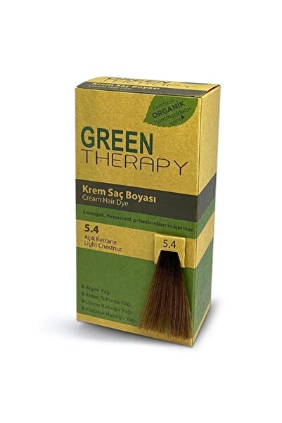 Green Therapy Krem Saç Boyası 5.4 Açık Kestane
