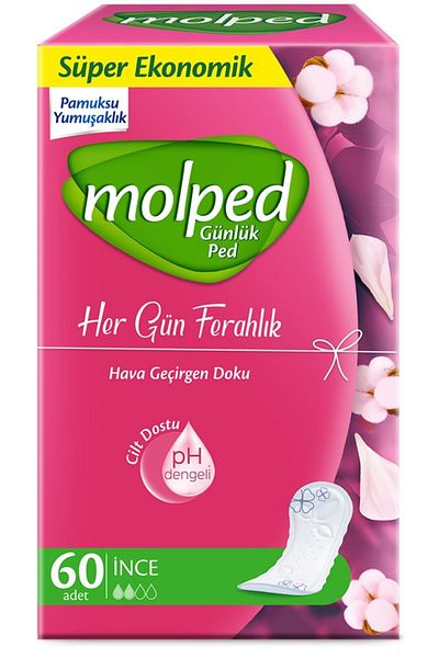 Molped العلامة التجارية: فوط يومية اقتصادية للغاية كل يوم 60 قطعة الفئة: فوط يومية