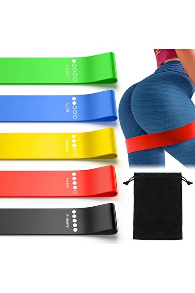 Leyaton Loop Band Band Direnç Lastiği Egzersiz Bandı 5'li Set