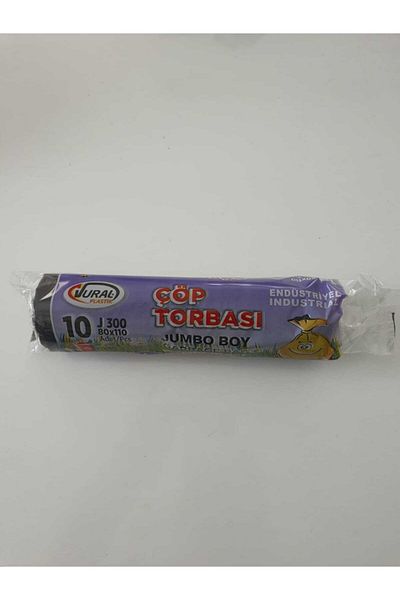 Vural Garbage Bag Black Industrial Jumbo 80X110 cm 300 Gr 5 Pack Garbage Bag