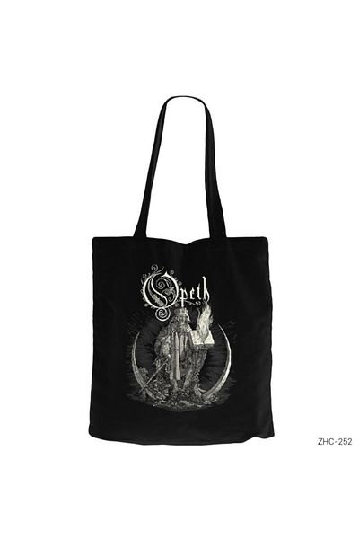 Z zepplin Opeth Black Canvas Tote Bag