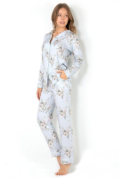 Doremi Set pijama cu mânecă lungă Blue Blue Grace pentru femei