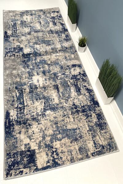 Payidar Halı Evrim G3904 100x100 Cm Bej/mavi Kesme Yolluk Halı